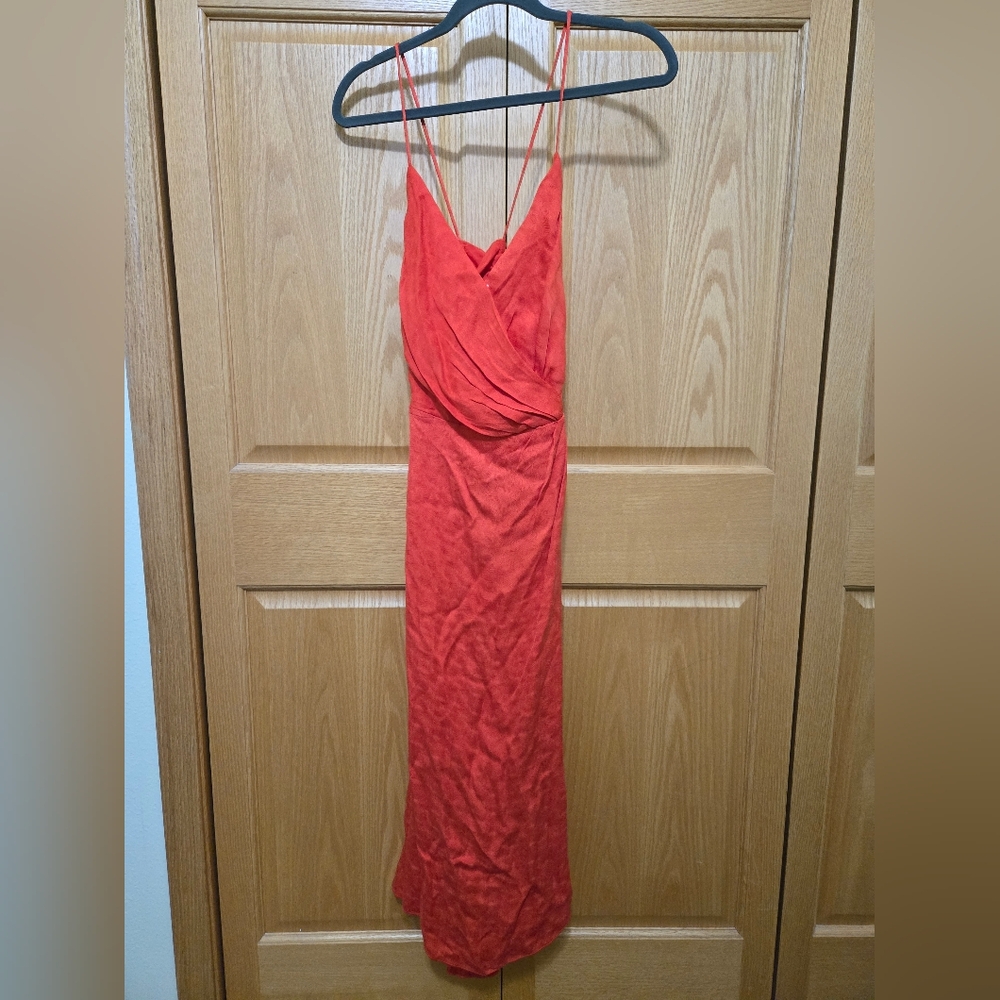 FRNCH Dress in Vibrant Red